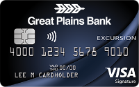 visa excursion personal credit card
